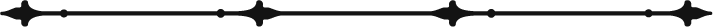 A black horizontal line with evenly spaced ornamental circular and oval motifs, resembling a decorative divider or border.