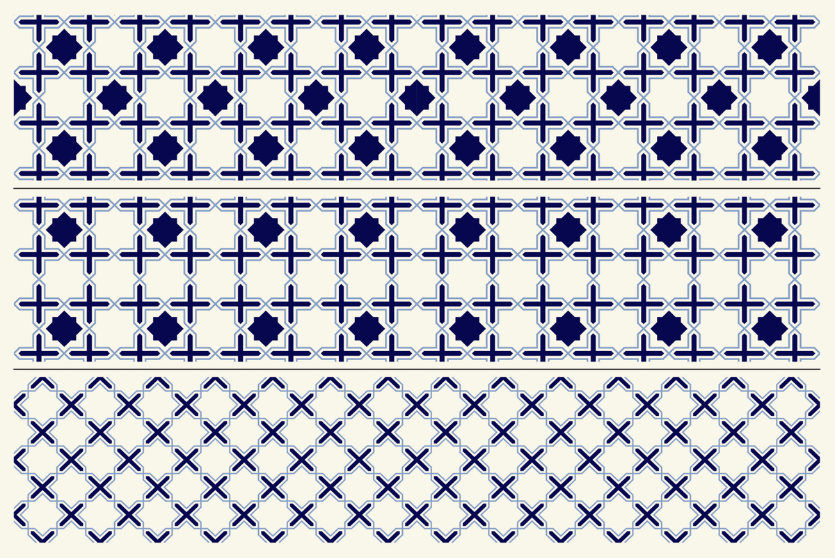 Thirteen Seamless Modern Geometric Atelier Patterns - Viki SisnettePattern