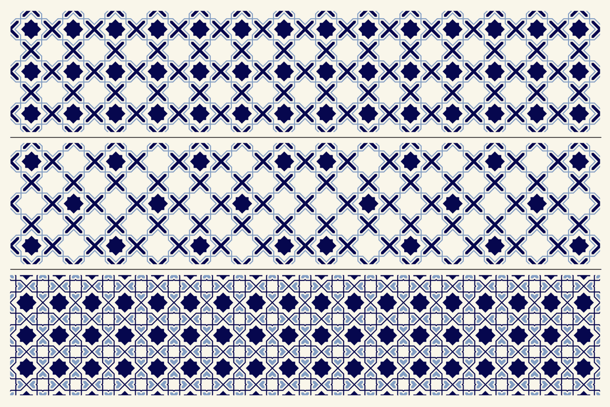 Thirteen Seamless Modern Geometric Atelier Patterns - Viki SisnettePattern