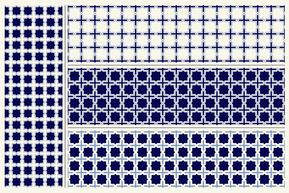 Thirteen Seamless Modern Geometric Atelier Patterns - Viki SisnettePattern