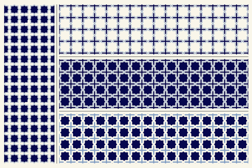 Thirteen Seamless Modern Geometric Atelier Patterns - Viki SisnettePattern