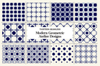 Thirteen Seamless Modern Geometric Atelier Patterns - Viki SisnettePattern